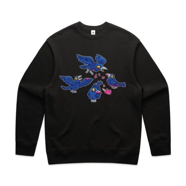 Hungry Crows - AS Colour - Men's Relax Crew Thumbnail