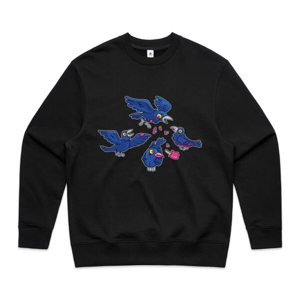 Hungry Crows - AS Colour - Men's Heavy Crew Thumbnail