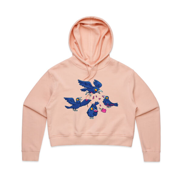 Hungry Crows - AS Colour - Women's Crop Hood Thumbnail