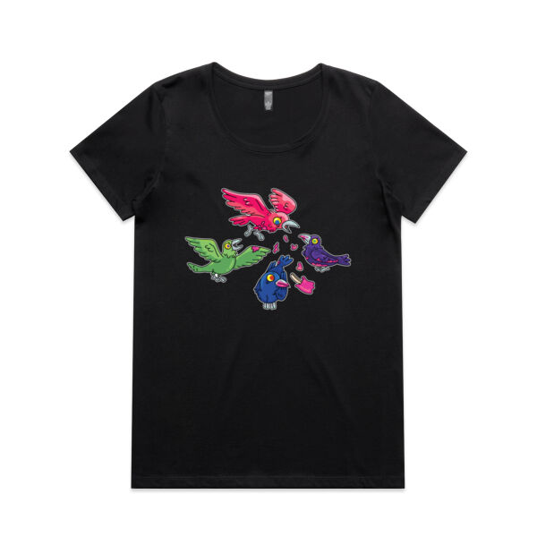 Hungry Crows - V2 - AS Colour - Women's Maple Scoop Tee Thumbnail