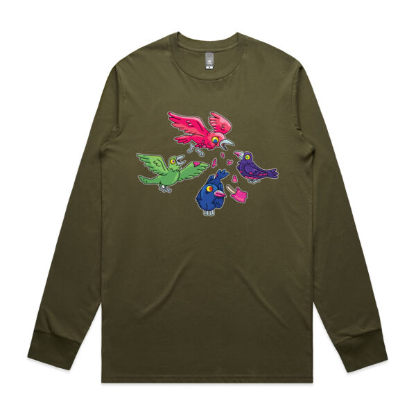 Hungry Crows - V2 - AS Colour -  Men's Staple L/S Tee  Thumbnail