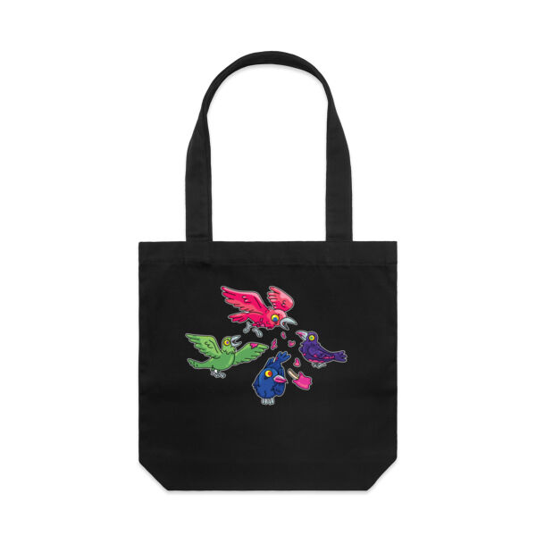Hungry Crows - V2 - AS Colour - Canvas Tote 'Carrie' Bag  Thumbnail
