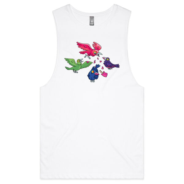 Hungry Crows - V2 - AS Colour - Barnard Tank Top - Muscle Tee Thumbnail