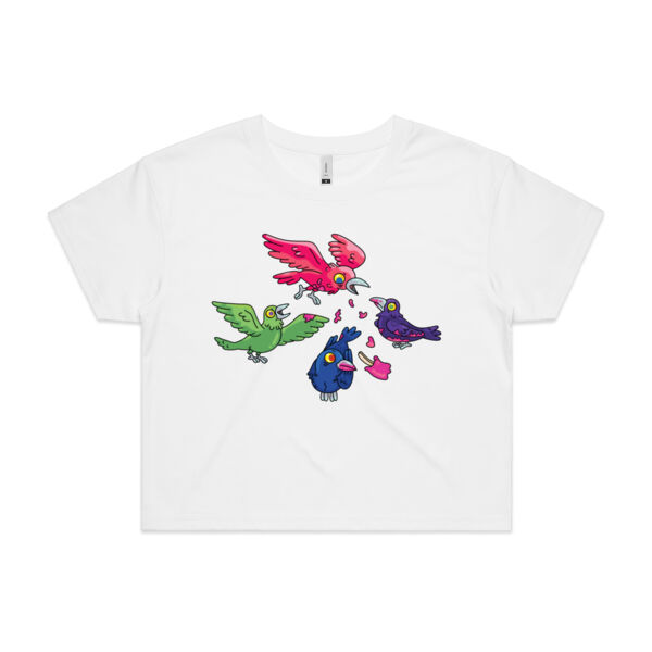 Hungry Crows - V2 - AS Colour - Women's Crop Tee Thumbnail