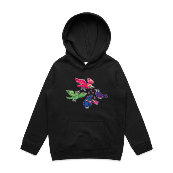 Hungry Crows - V2 - AS Colour - Youth Supply Hood Thumbnail