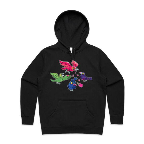 Hungry Crows - V2 - AS Colour - Women's Stencil Hood Thumbnail