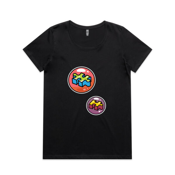 Puzzle Bubble - AS Colour - Women's Maple Scoop Tee Thumbnail