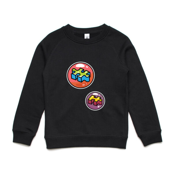 Puzzle Bubble - AS Colour - Youth Supply Crew Sweatshirt Thumbnail