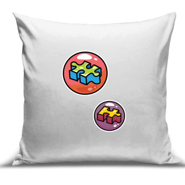 Puzzle Bubble - Cushion Cover - 100% Linen Thumbnail