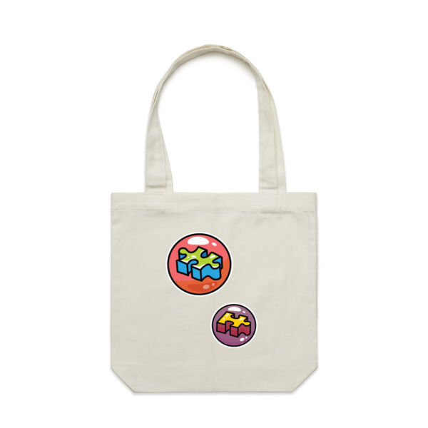 Puzzle Bubble - AS Colour - Canvas Tote 'Carrie' Bag  Thumbnail