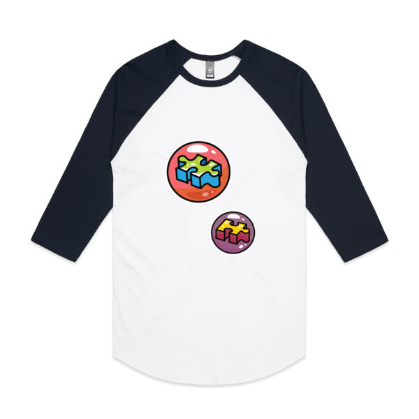 Puzzle Bubble - AS Colour - 3/4 Raglan Baseball Sleeve Tee Thumbnail