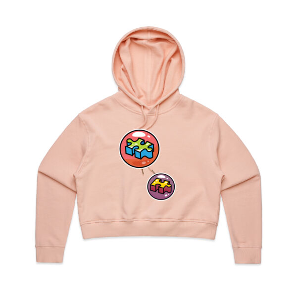 Puzzle Bubble - AS Colour - Women's Crop Hood Thumbnail