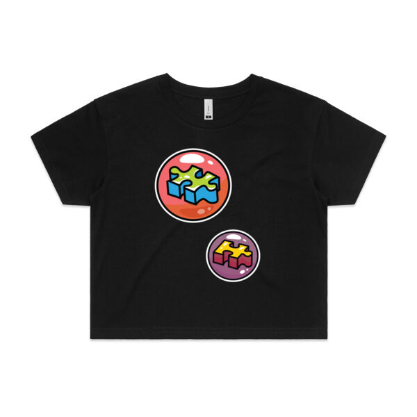 Puzzle Bubble - AS Colour - Women's Crop Tee Thumbnail