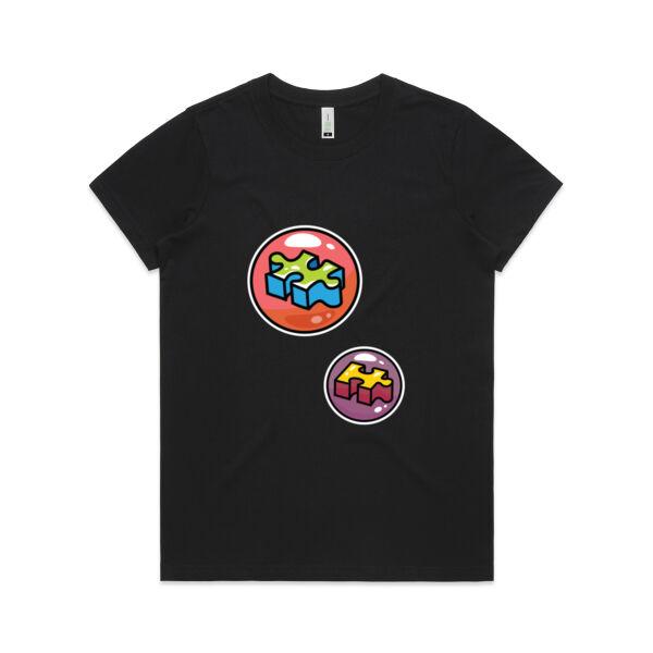 Puzzle Bubble - AS Colour - Women's  Maple ORGANIC Tee Thumbnail