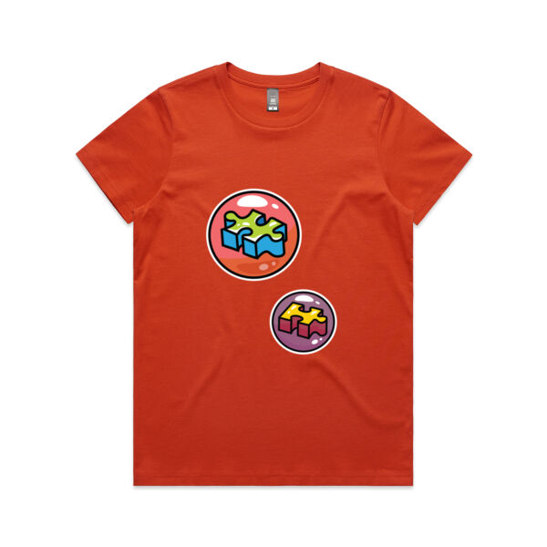 Puzzle Bubble - AS Colour - Women's Maple Tee Thumbnail