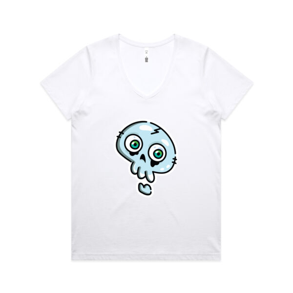 Curious Skelly - AS Colour - Women's Maple V Neck Tee Thumbnail