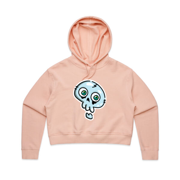 Curious Skelly - AS Colour - Women's Crop Hood Thumbnail