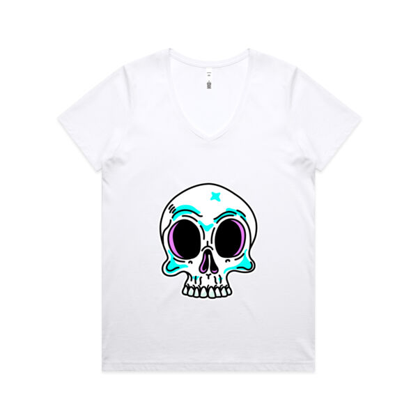 Rest in Pieces - AS Colour - Women's Maple V Neck Tee Thumbnail
