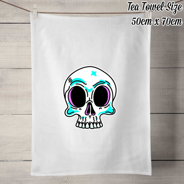 Rest in Pieces - 100% Linen Tea Towel - Off White Thumbnail