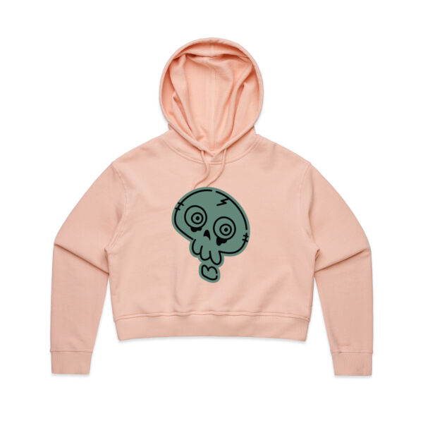 Digital Skelly - AS Colour - Women's Crop Hood Thumbnail