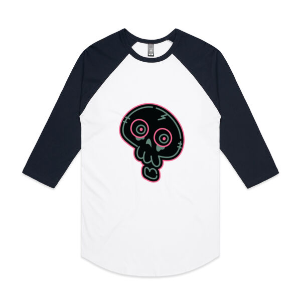 Neon Skelly - AS Colour - 3/4 Raglan Baseball Sleeve Tee Thumbnail