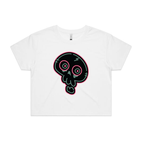 Neon Skelly - AS Colour - Women's Crop Tee Thumbnail