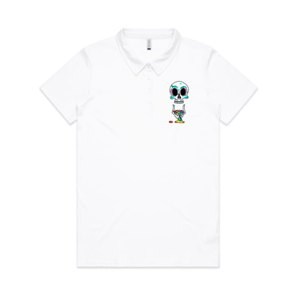 Spouting Rainbows - AS Colour - Amy Womens Polo Shirt Thumbnail