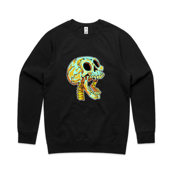 Screaming Skull V1 - AS Colour - Men's Supply Crew Sweatshirt Thumbnail