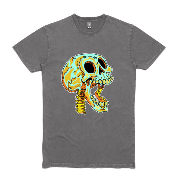 Screaming Skull V1 - AS Colour Stone Wash Staple Tee Thumbnail