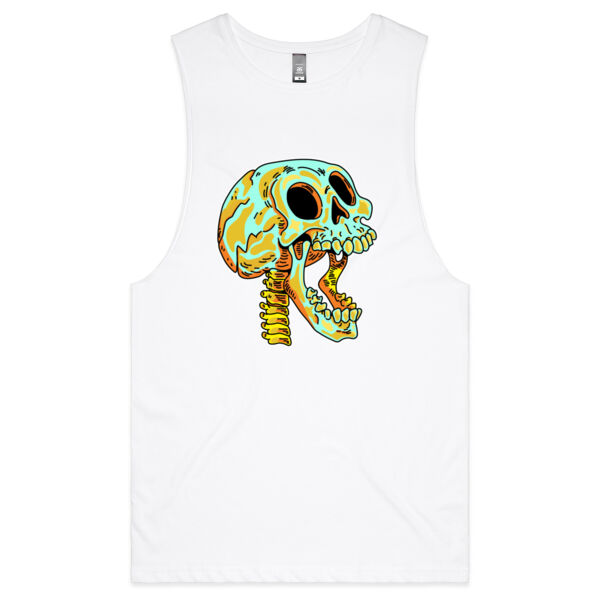 Screaming Skull V1 - AS Colour - Barnard Tank Top - Muscle Tee Thumbnail