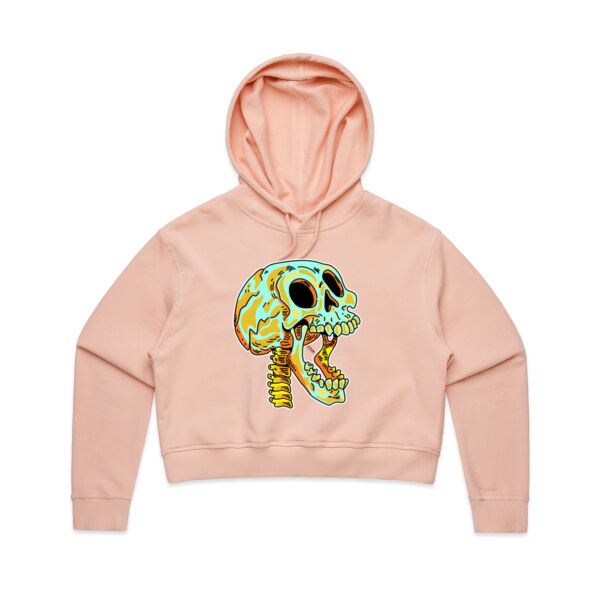 Screaming Skull V1 - AS Colour - Women's Crop Hood Thumbnail