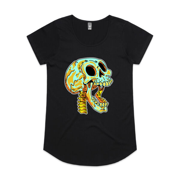 Screaming Skull V1 - AS Colour - Women's 'Mali' Scoop Tee Thumbnail