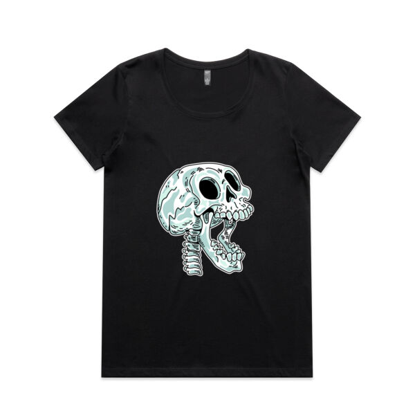 Screaming Skull V2 - AS Colour - Women's Maple Scoop Tee Thumbnail