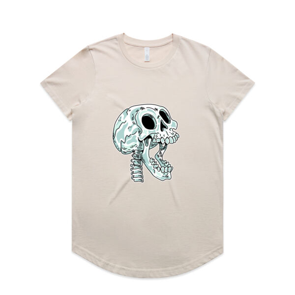 Screaming Skull V2 - AS Colour - Women's Maple Curve Tee Thumbnail