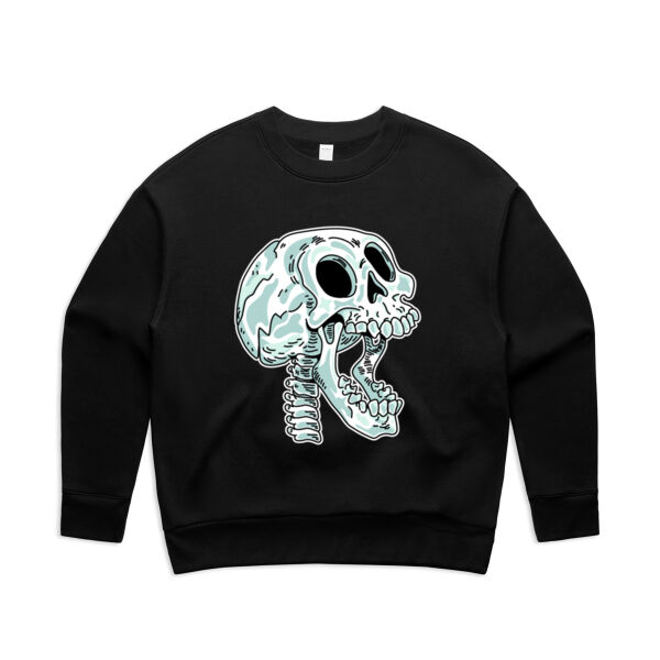 Screaming Skull V2 - AS Colour - Women's Relax Crew Thumbnail