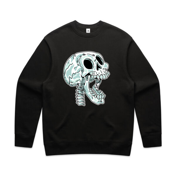 Screaming Skull V2 - AS Colour - Men's Relax Crew Thumbnail