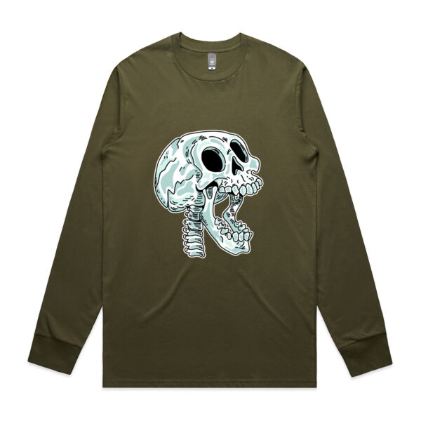 Screaming Skull V2 - AS Colour -  Men's Staple L/S Tee  Thumbnail
