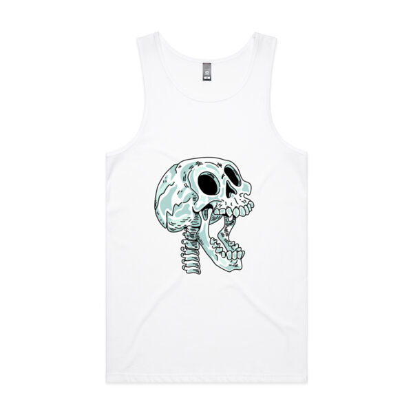 Screaming Skull V2 - AS Colour - Men's Lowdown Singlet Thumbnail