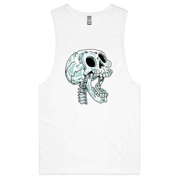 Screaming Skull V2 - AS Colour - Barnard Tank Top - Muscle Tee Thumbnail
