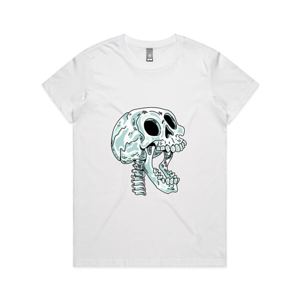 Screaming Skull V2 - AS Colour - Women's Maple Tee Thumbnail
