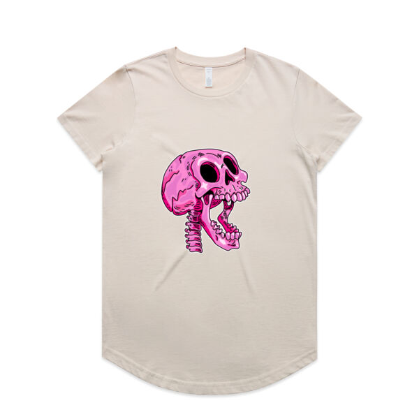 Screaming Skull V3 - AS Colour - Women's Maple Curve Tee Thumbnail