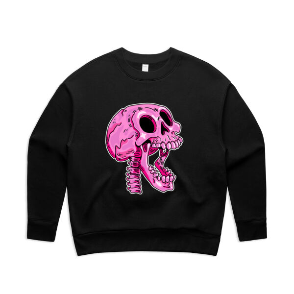 Screaming Skull V3 - AS Colour - Women's Relax Crew Thumbnail