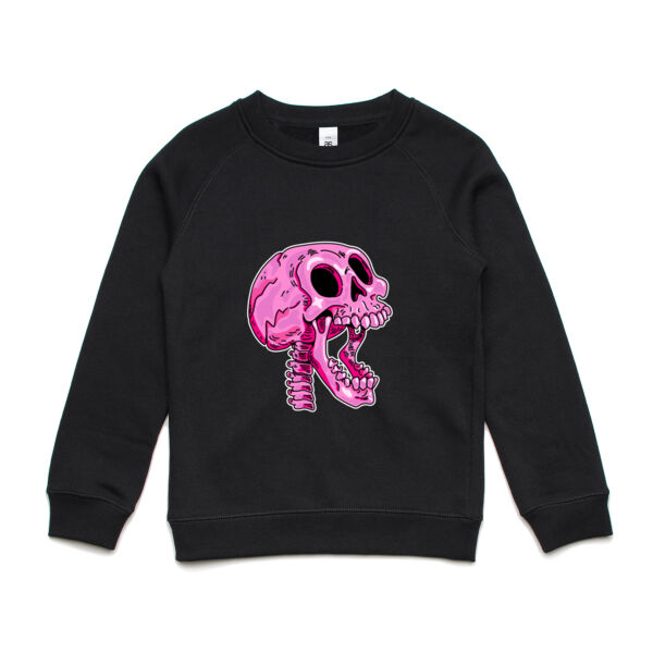 Screaming Skull V3 - AS Colour - Youth Supply Crew Sweatshirt Thumbnail