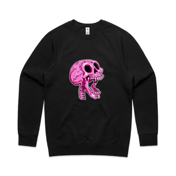 Screaming Skull V3 - AS Colour - Men's Supply Crew Sweatshirt Thumbnail