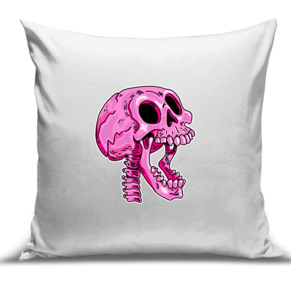 Screaming Skull V3 - Cushion Cover - 100% Linen Thumbnail