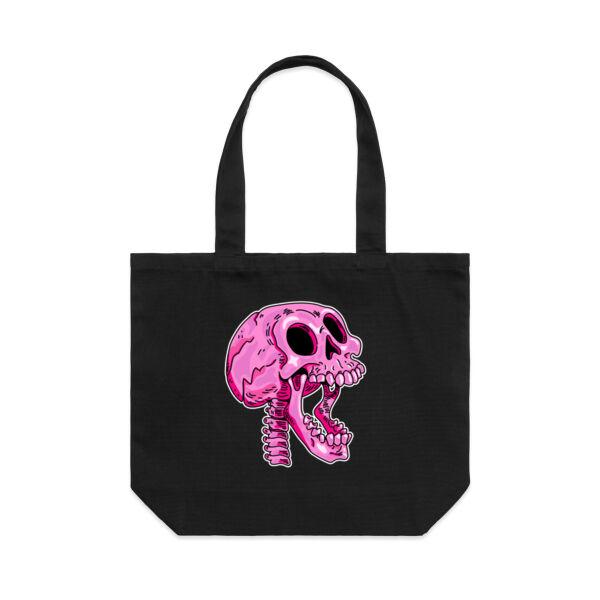Screaming Skull V3 - AS Colour Shoulder Tote Bag Thumbnail