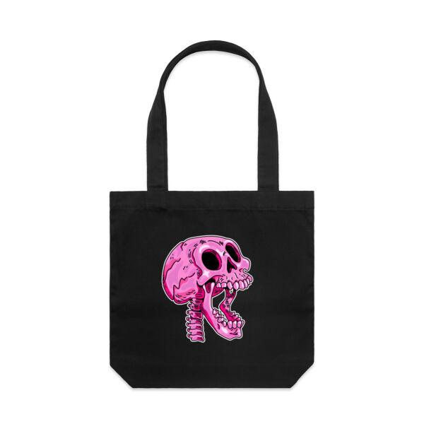 Screaming Skull V3 - AS Colour - Canvas Tote 'Carrie' Bag  Thumbnail