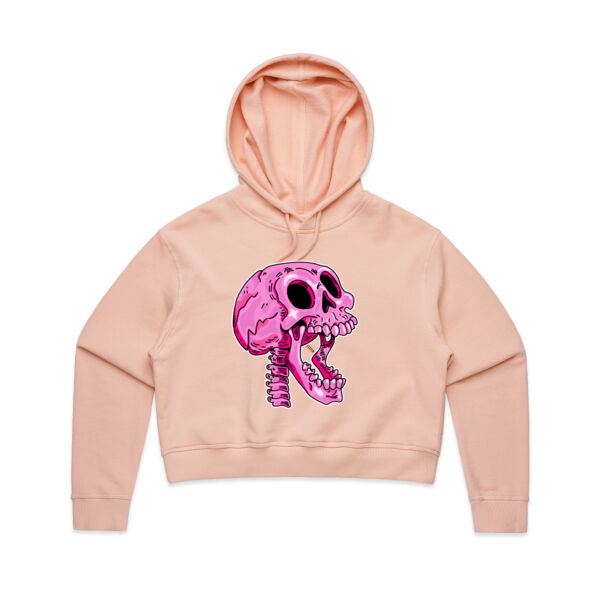 Screaming Skull V3 - AS Colour - Women's Crop Hood Thumbnail