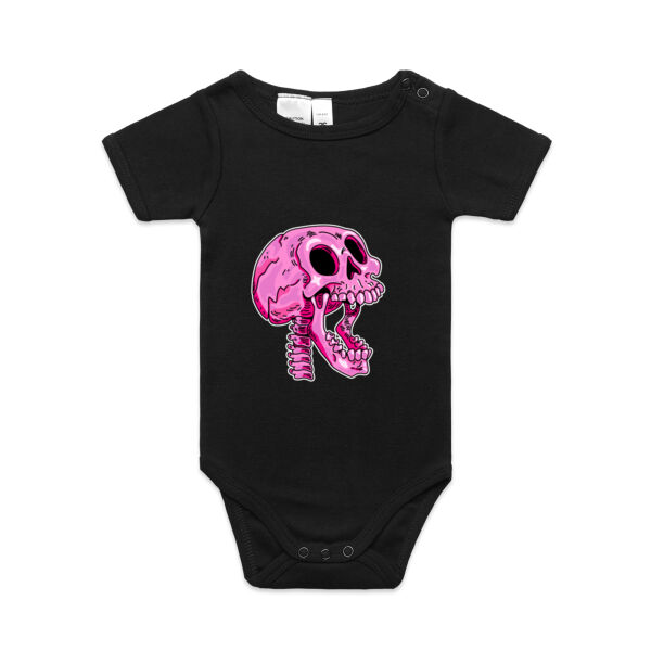 Screaming Skull V3 - AS Colour - Baby 'Mini-me' Onesie Romper Thumbnail