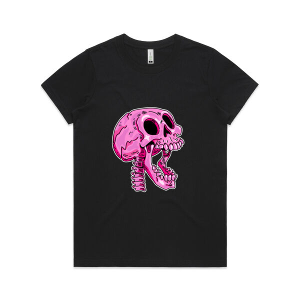 Screaming Skull V3 - AS Colour - Women's  Maple ORGANIC Tee Thumbnail
